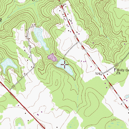 Topographic Map of Gilder Lake, GA