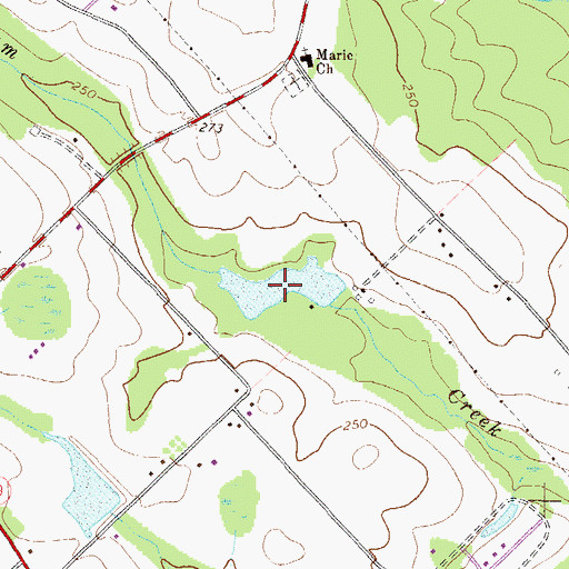 Topographic Map of Hobbs Lake, GA