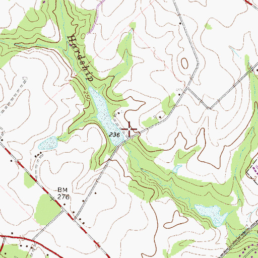Topographic Map of Willis Lake Dam, GA