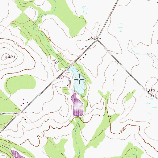 Topographic Map of North Royce Lake, GA