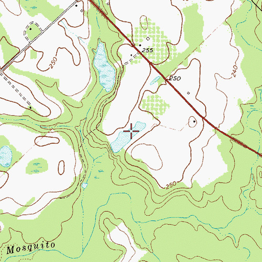 Topographic Map of Hadden Lake, GA