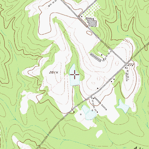 Topographic Map of Davis Pond, GA