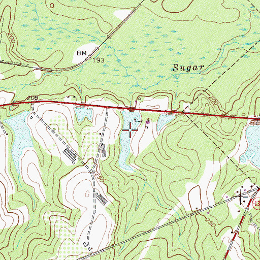 Topographic Map of Williams Lake, GA
