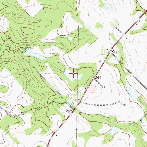 Topographic Map of Matthews Lake, GA