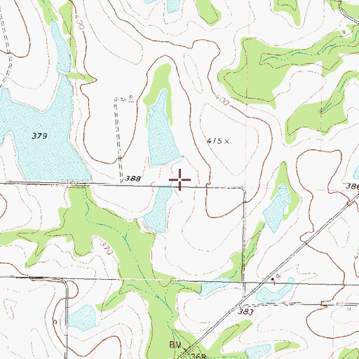 Topographic Map of South Jones Lake, GA