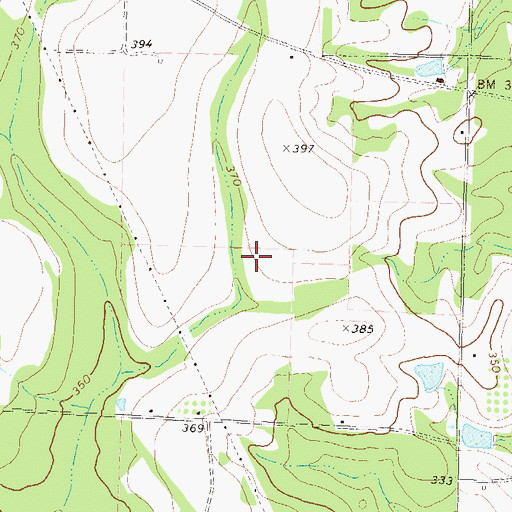 Topographic Map of Walker Lake, GA