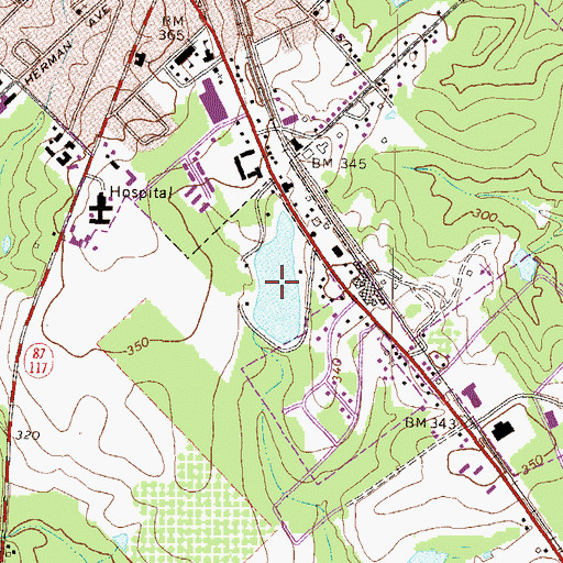 Topographic Map of Harrell Pond, GA