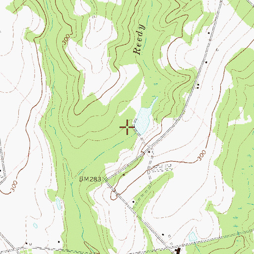 Topographic Map of Lake Destiny, GA