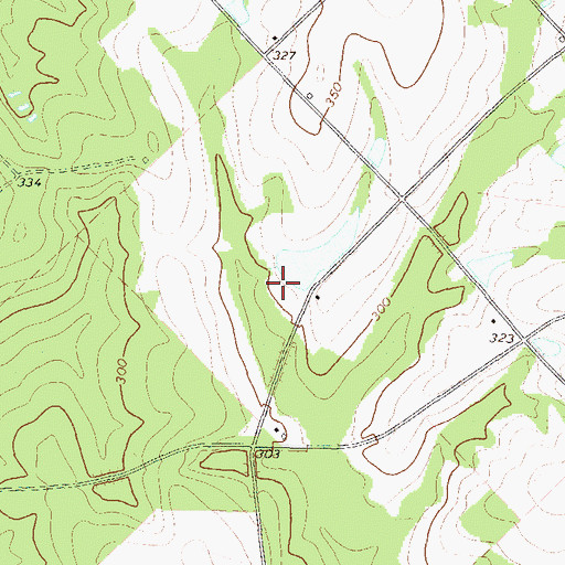 Topographic Map of Jamieson Pond Dam, GA