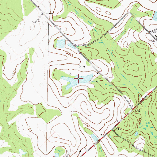 Topographic Map of Cadwell Pond, GA
