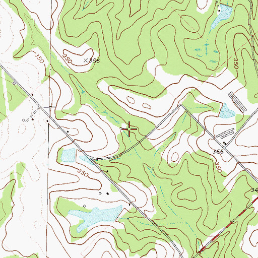 Topographic Map of Cadwell Pond North, GA