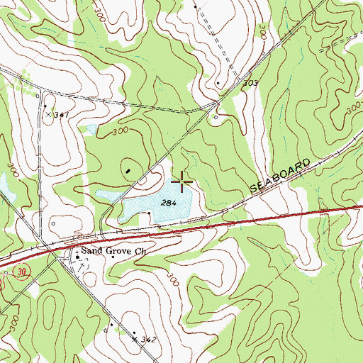 Topographic Map of Bell Pond Dam, GA