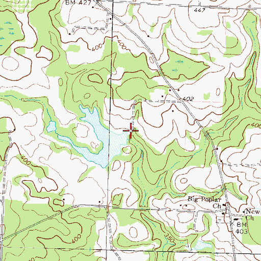 Topographic Map of Thompson Dam, GA