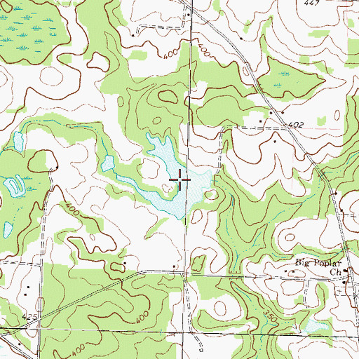 Topographic Map of Thompson Lake, GA