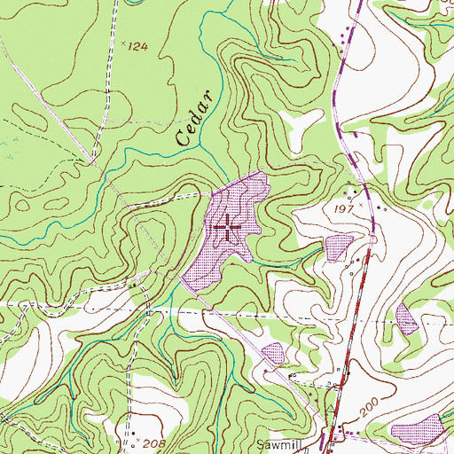 Topographic Map of Rogers Lake, GA