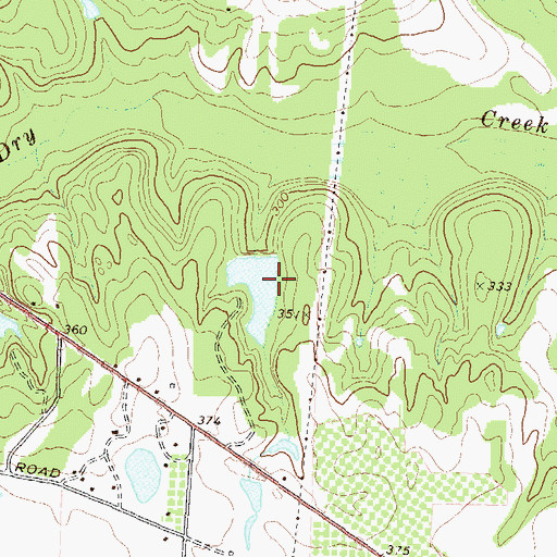 Topographic Map of Miller Pond Dam, GA