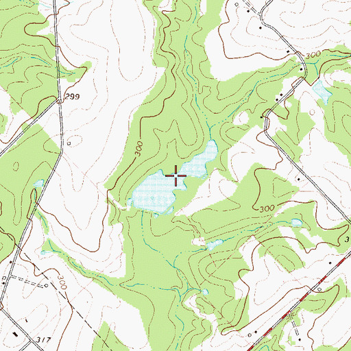 Topographic Map of Gay Pond, GA