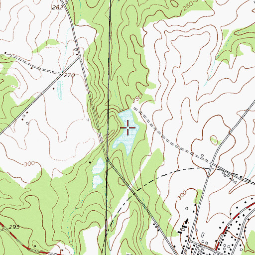 Topographic Map of Colter Lake, GA