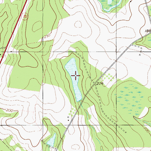 Topographic Map of Blalock Pond, GA