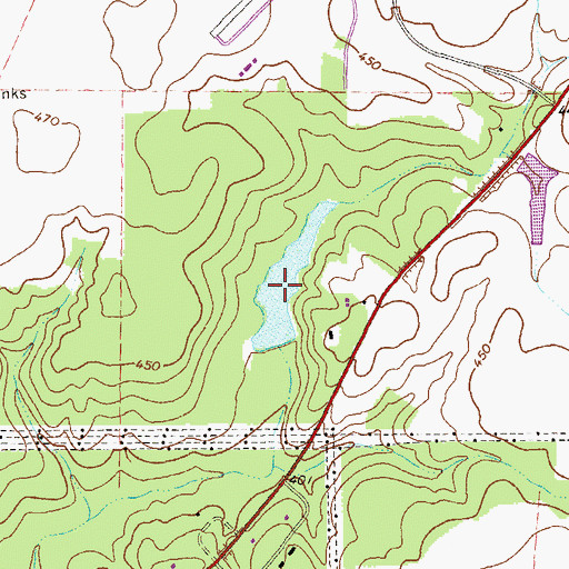 Topographic Map of Argo Lake, GA