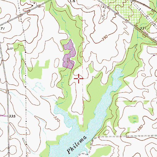 Topographic Map of Edgemon Lake, GA
