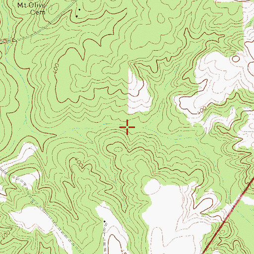 Topographic Map of Charles Reeves Lake Dam, GA