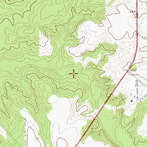 Topographic Map of Charles Reeves Lake, GA