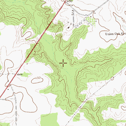 Topographic Map of Tharpe Lake, GA