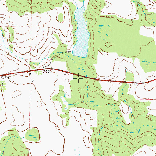 Topographic Map of Pat Crumpton Lake, GA