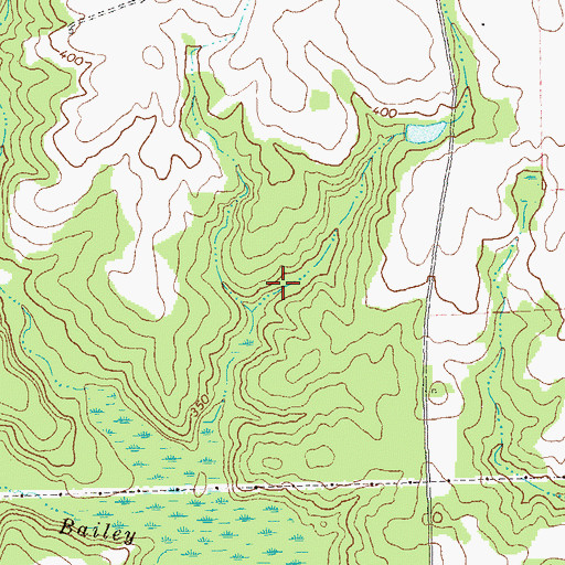 Topographic Map of Jimmy Green Lake East, GA