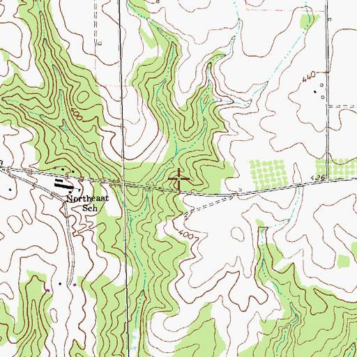 Topographic Map of Hoke Smith Lake Dam West, GA