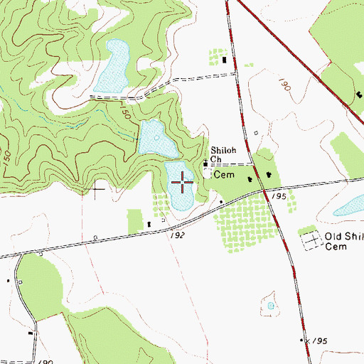Topographic Map of D L Lake, GA