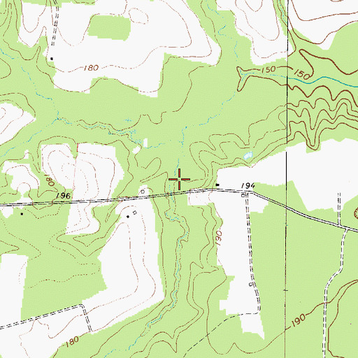 Topographic Map of Hodges Pond Dam, GA