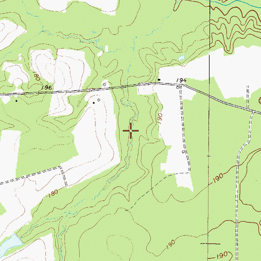 Topographic Map of Hodges Pond, GA