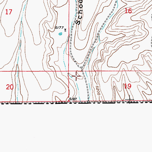 Topographic Map of School Canyon, AZ