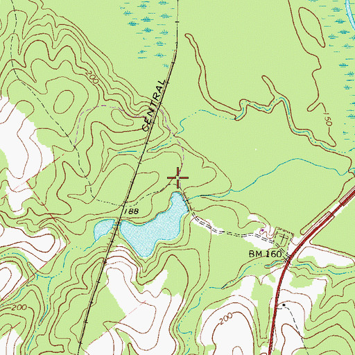 Topographic Map of Gainer Corporation Dam, GA