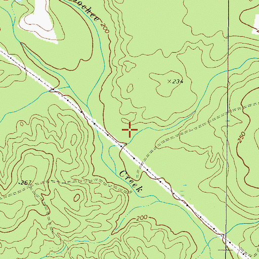 Topographic Map of Riner Lake North Dam, GA