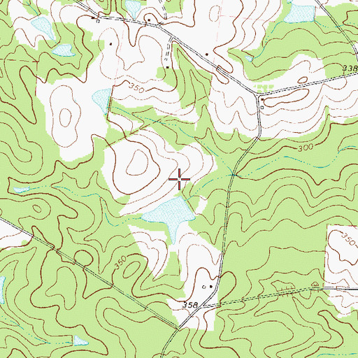 Topographic Map of Kiser Lake Dam, GA