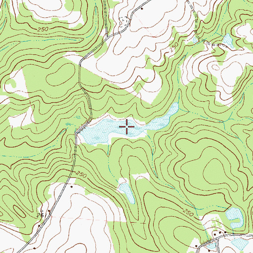 Topographic Map of Smalley Lake, GA