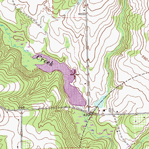 Topographic Map of Chapman Lake Dam, GA
