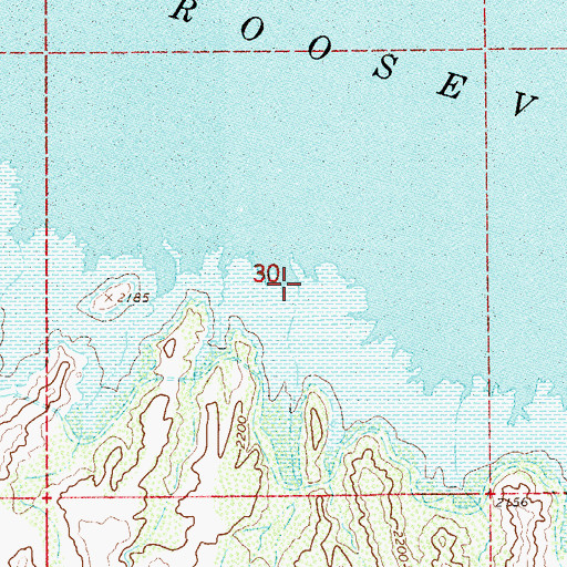 Topographic Map of Schoolhouse Wash, AZ