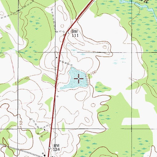 Topographic Map of Dixon Pond, GA