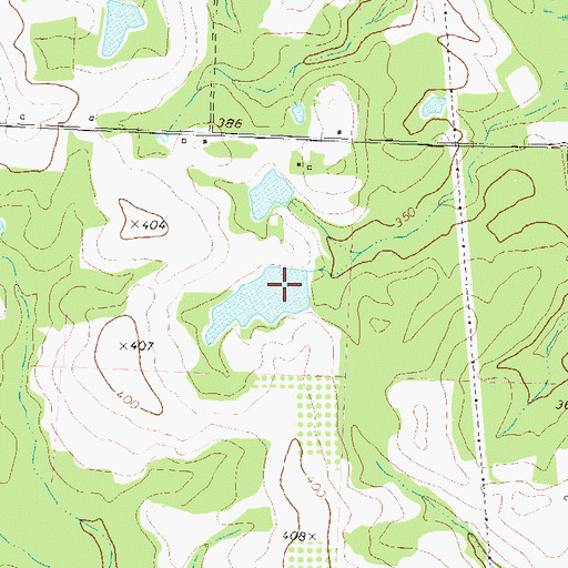 Topographic Map of McBryant Lake Dam, GA