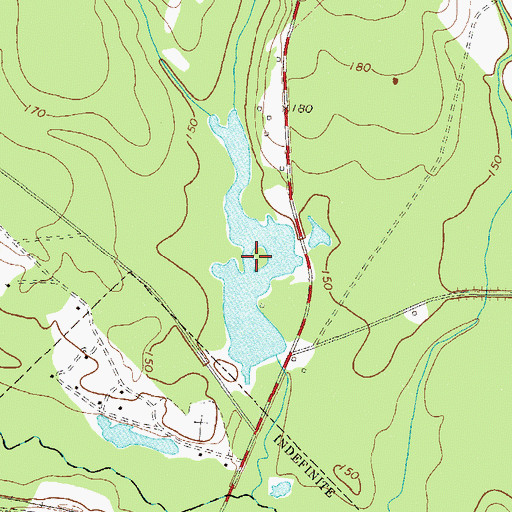 Topographic Map of Cleggs Lake, GA
