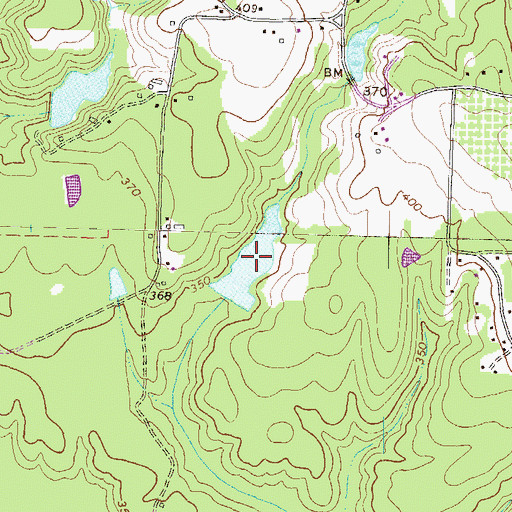 Topographic Map of Newberry Lake, GA