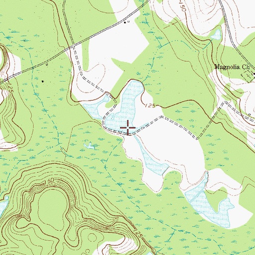Topographic Map of Lee Pond Dam, GA