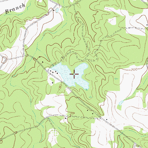 Topographic Map of Marsh Pond, GA