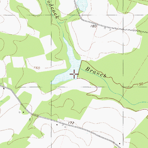 Topographic Map of Smith Pond Dam, GA