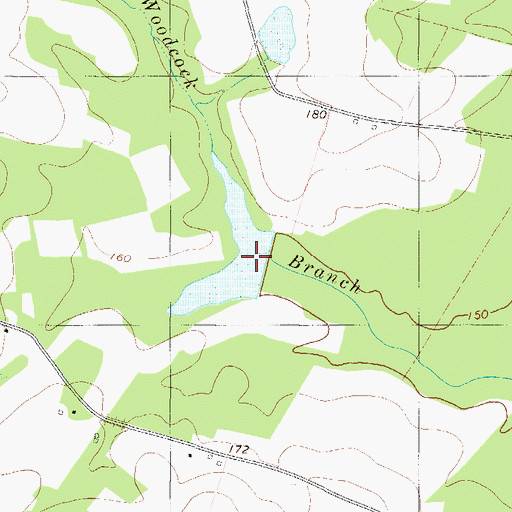 Topographic Map of Smith Pond, GA
