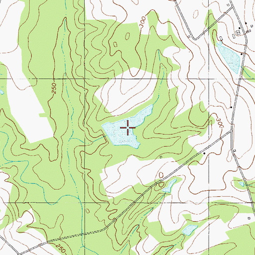 Topographic Map of Lanier Pond, GA
